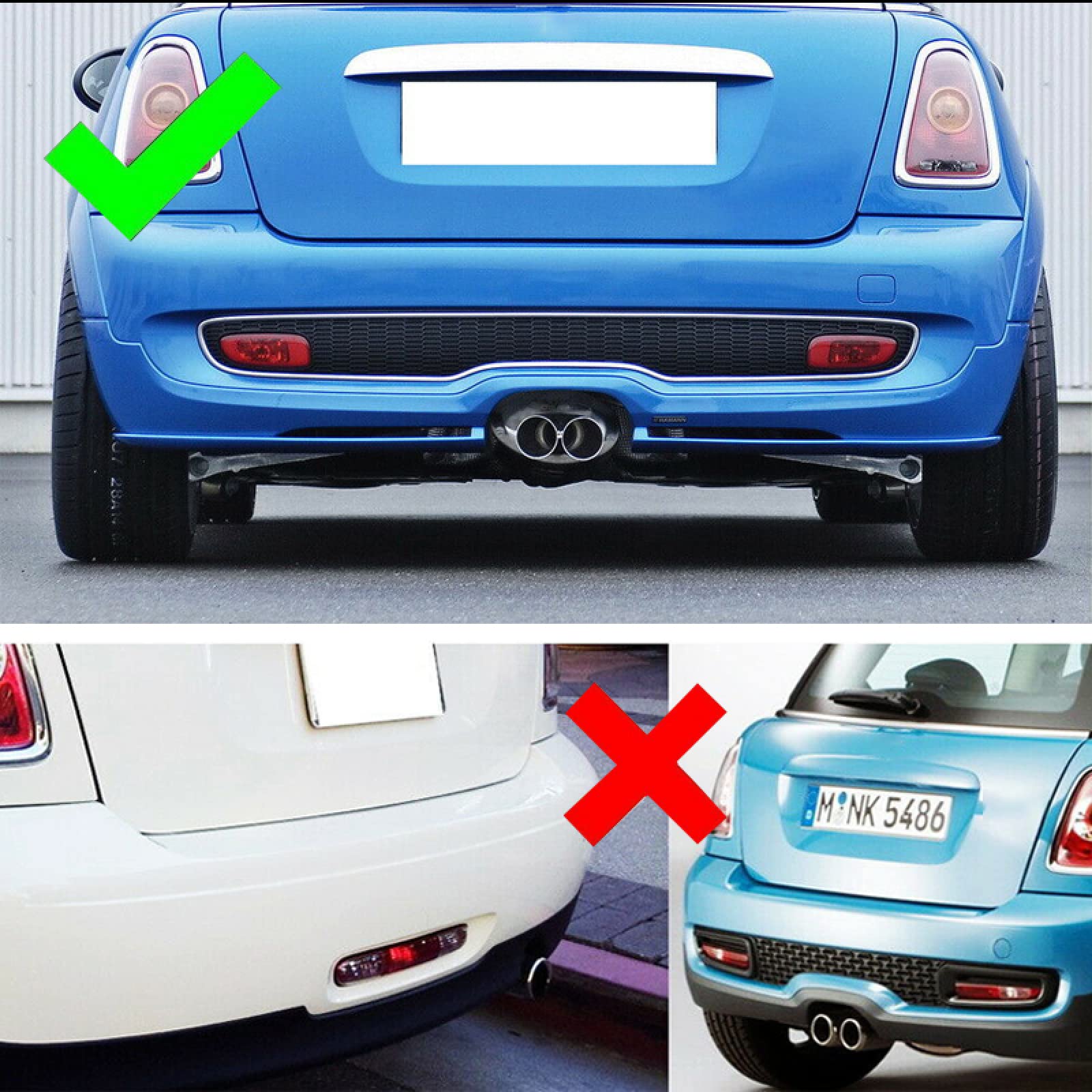ORIGINAL MINI STOSSSTANGE Hinten Nebelscheinwerfer Kabelschnitt Mit Stecker 325971346789