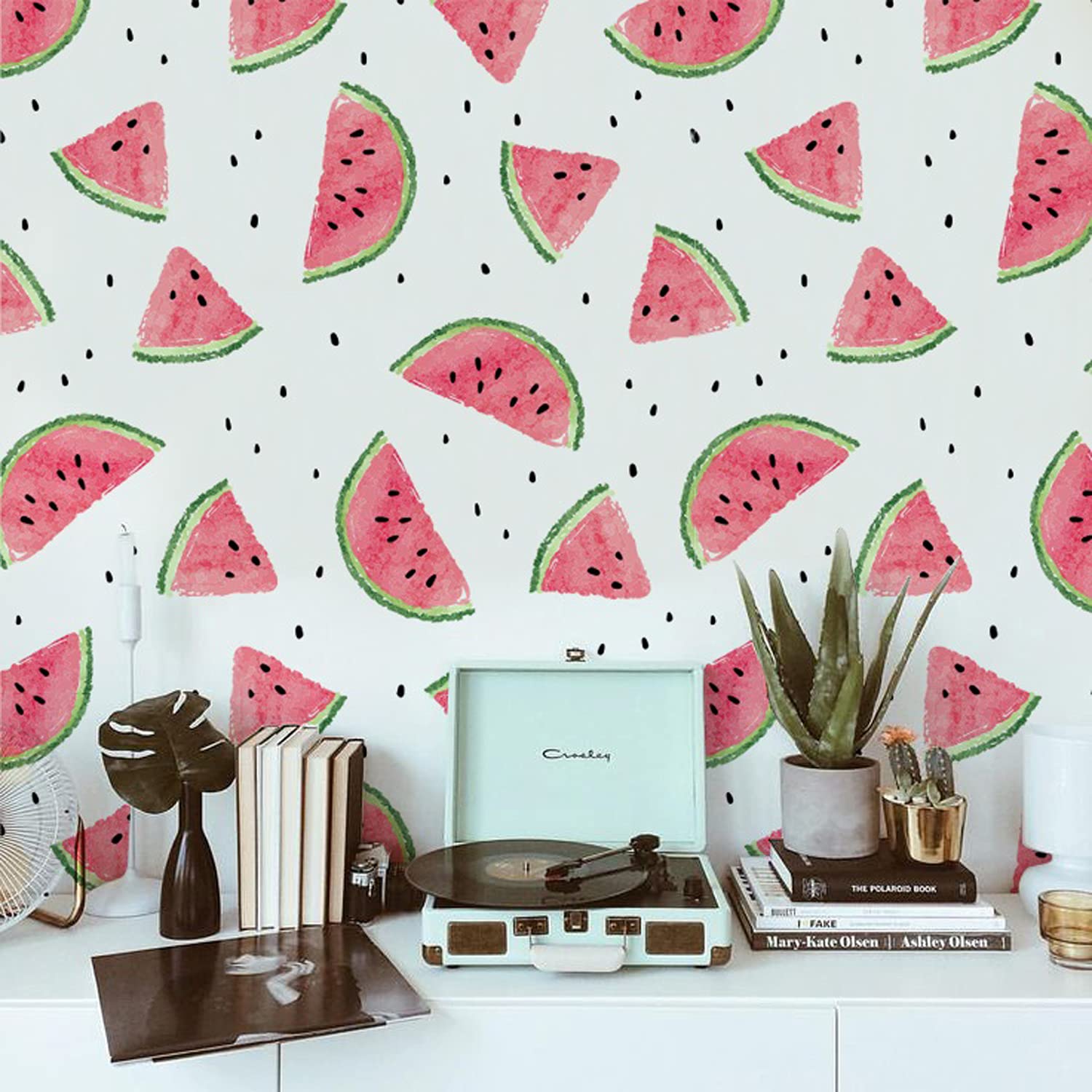 Papier peint latex pastèque 104x70cm Coloray pour décoration murale de chambre