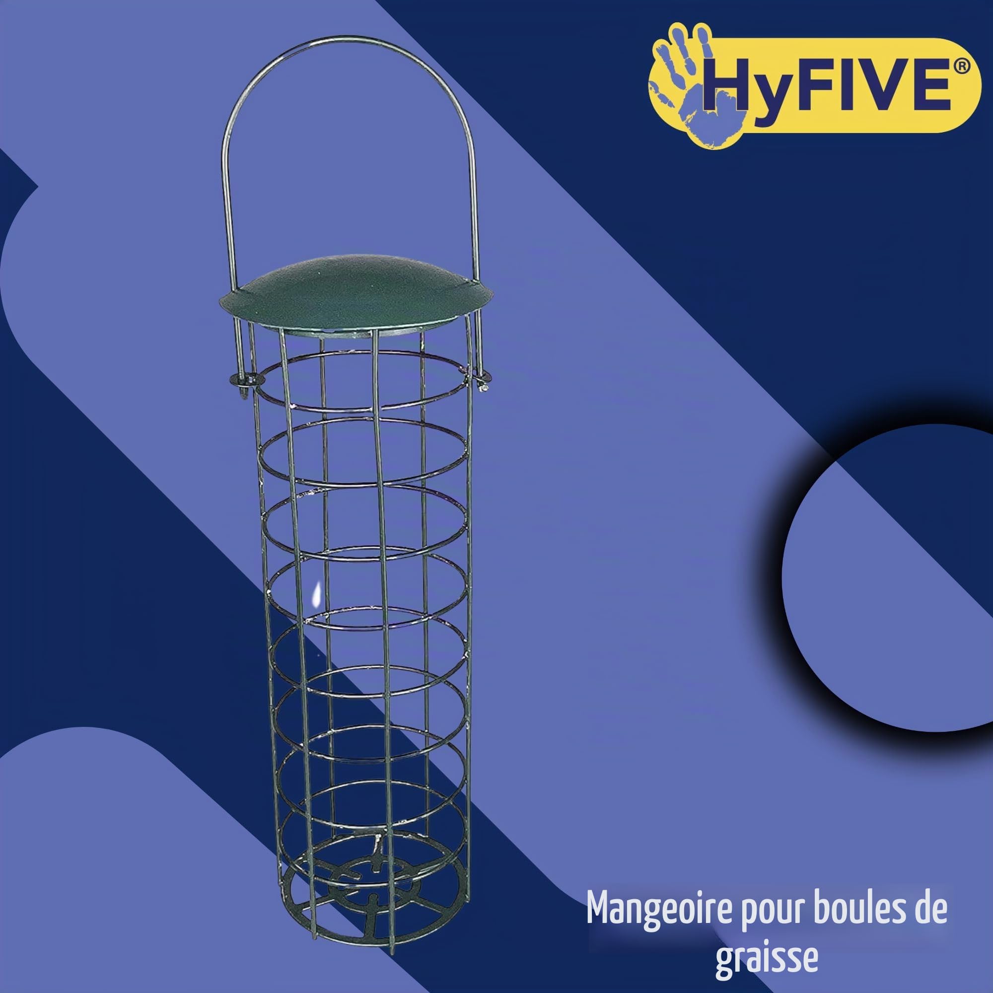 Kit de mangeoire pour oiseaux sauvages Hyfive - Mangeoire multi avec support à fourchette stabilisateur - Mangeoires à suspendre pour oiseaux - Abreuvoir pour oiseaux - Grand - 240 cm - 4 pôles