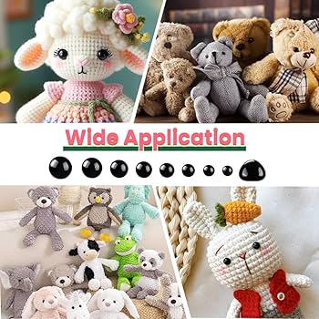 Amazon.com: YUJUN 1100PCS Safety Eyes Noses for Crochet 5