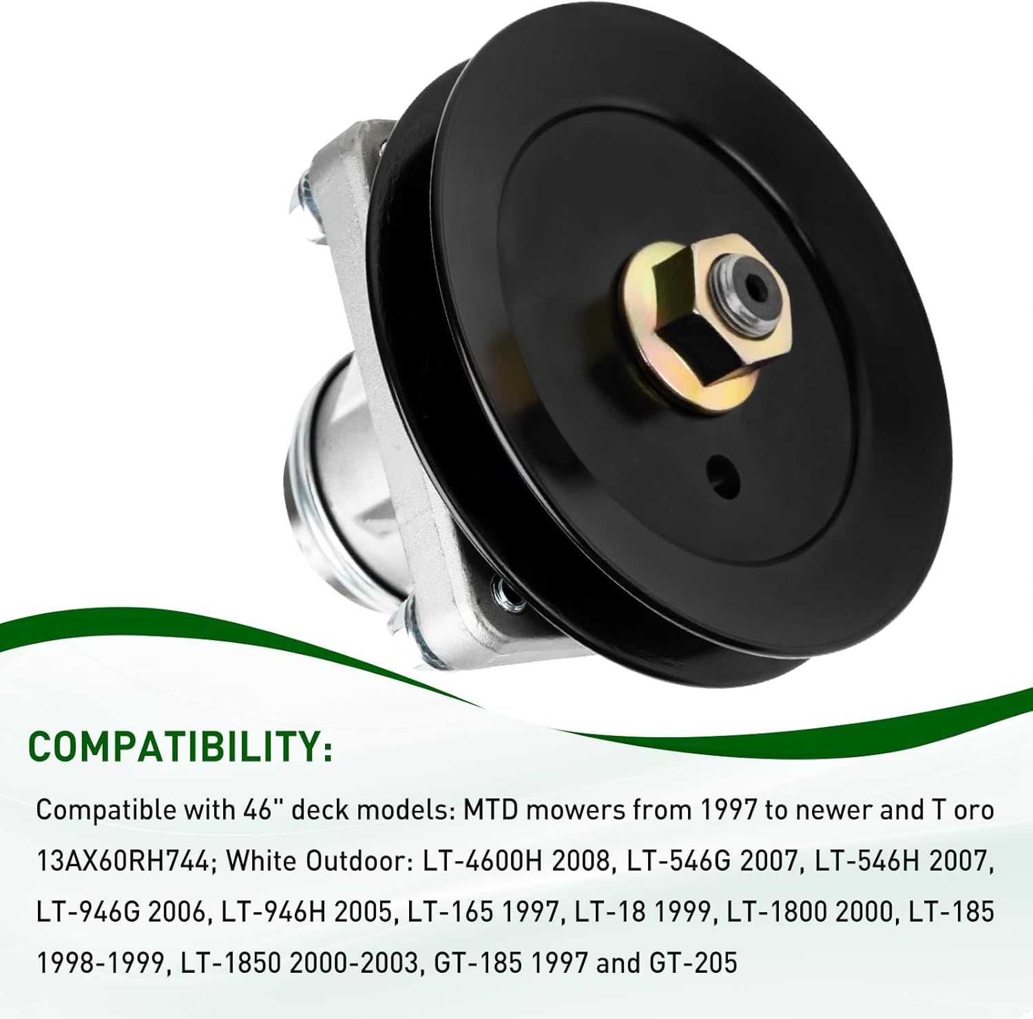 618-0240 618-0240A Mower Deck Spindle Assembly, Compatible with MTD T oro LX465 LX460 LT4600H LT546H 46 Inch Deck, Replace 618-0430 918-0240 112-0311, 2 Pack