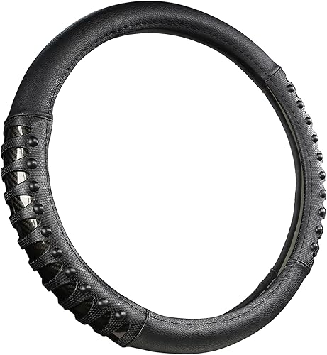 Miniatura 103 de West Llama Cubierta personalizada del volante del coche del coche para Honda (negro)