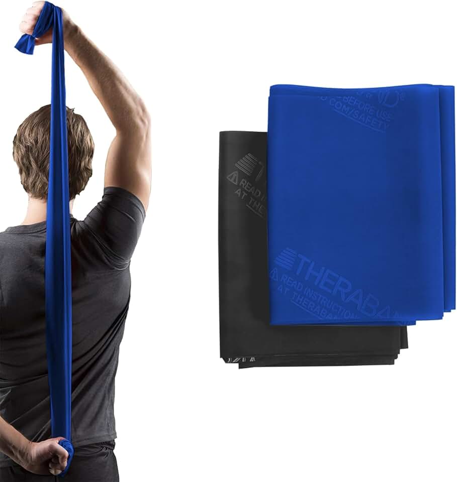 THERABAND Resistance Bands Set, Professional Latex-Free Elas