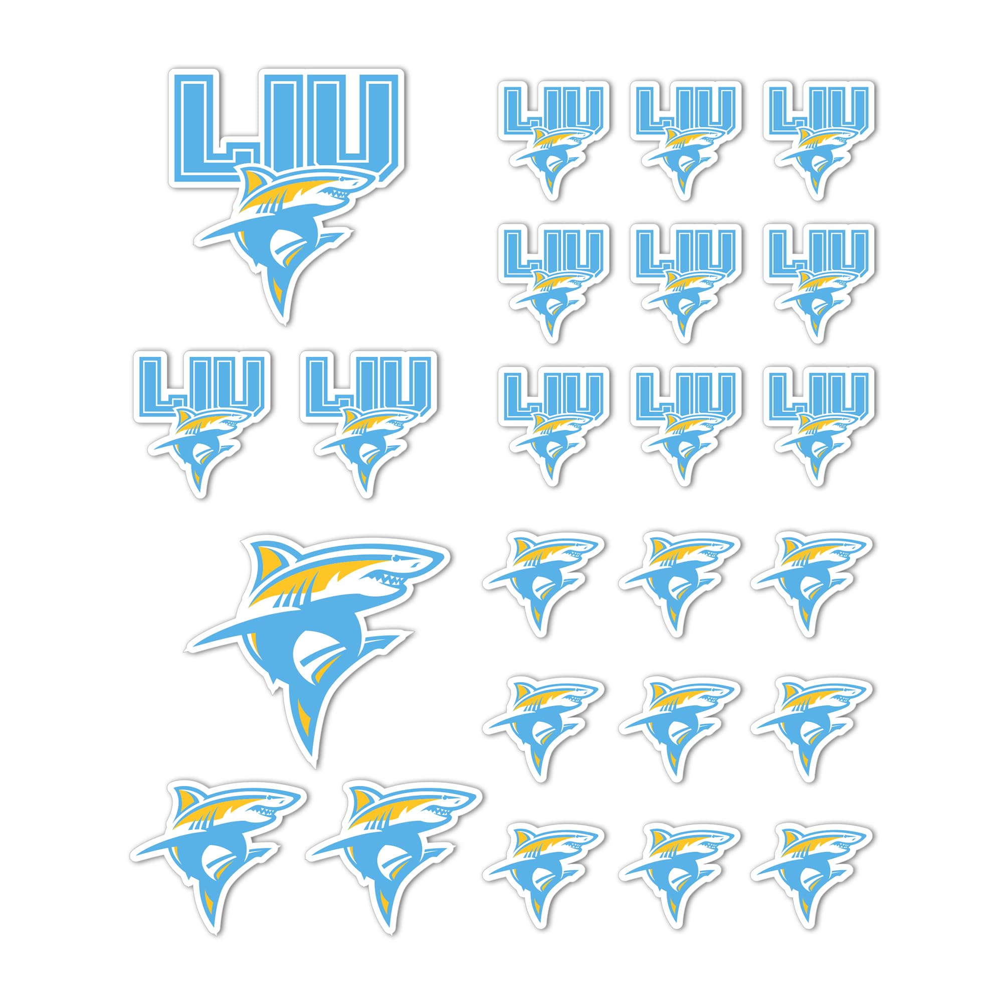Sticker Long Island University vinyle résistant pour gourde et PC