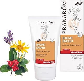PRANARÔM - Aromalgic - Baume Enfant à l'Arnica - Articulations & Muscles - À Base d'Huiles Essentielles Bio HECT - Croissance, Activité Physique - 40 ml