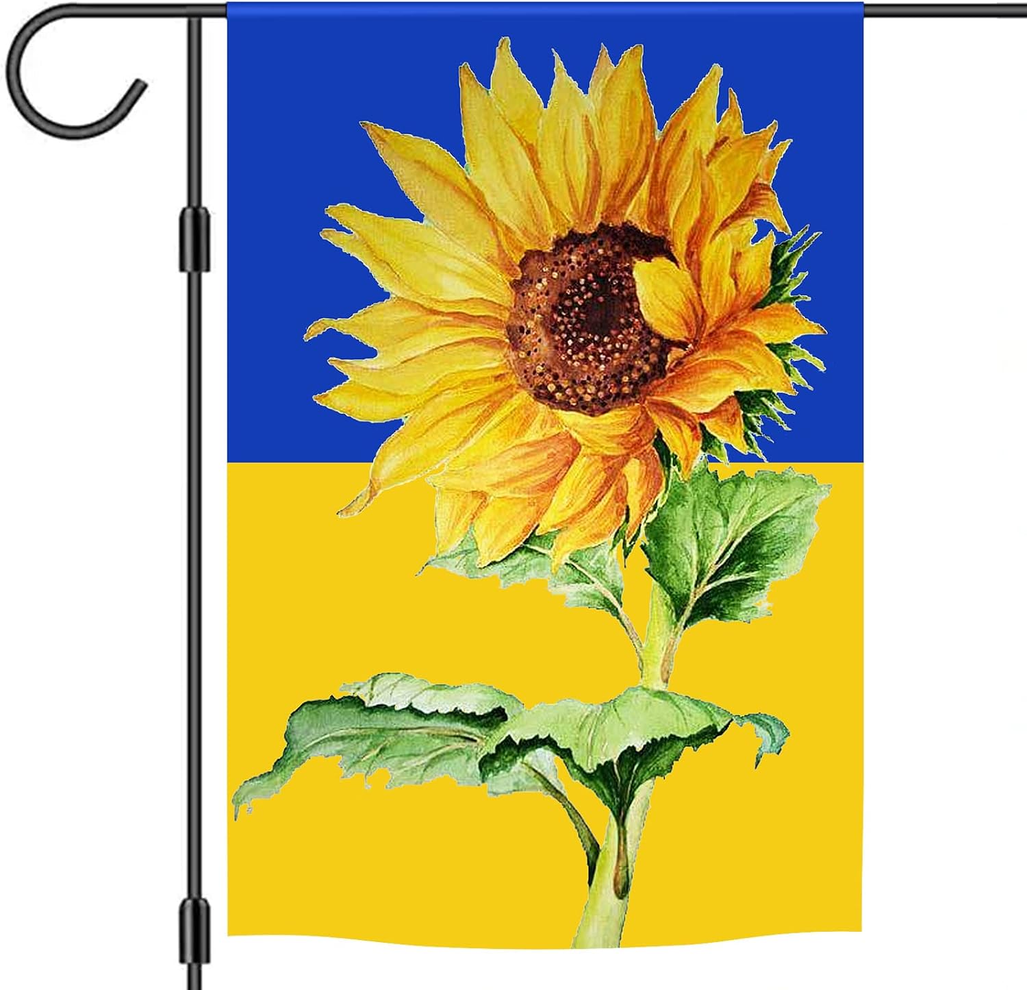 Ukraine Flag Garden Flags Sunflower Patriot Patriotic Ukrainian National Flags for Outdoor House Yard Patio Bedroom Banner Decoration Burlap Double Sided Yard Flag 12"X18"