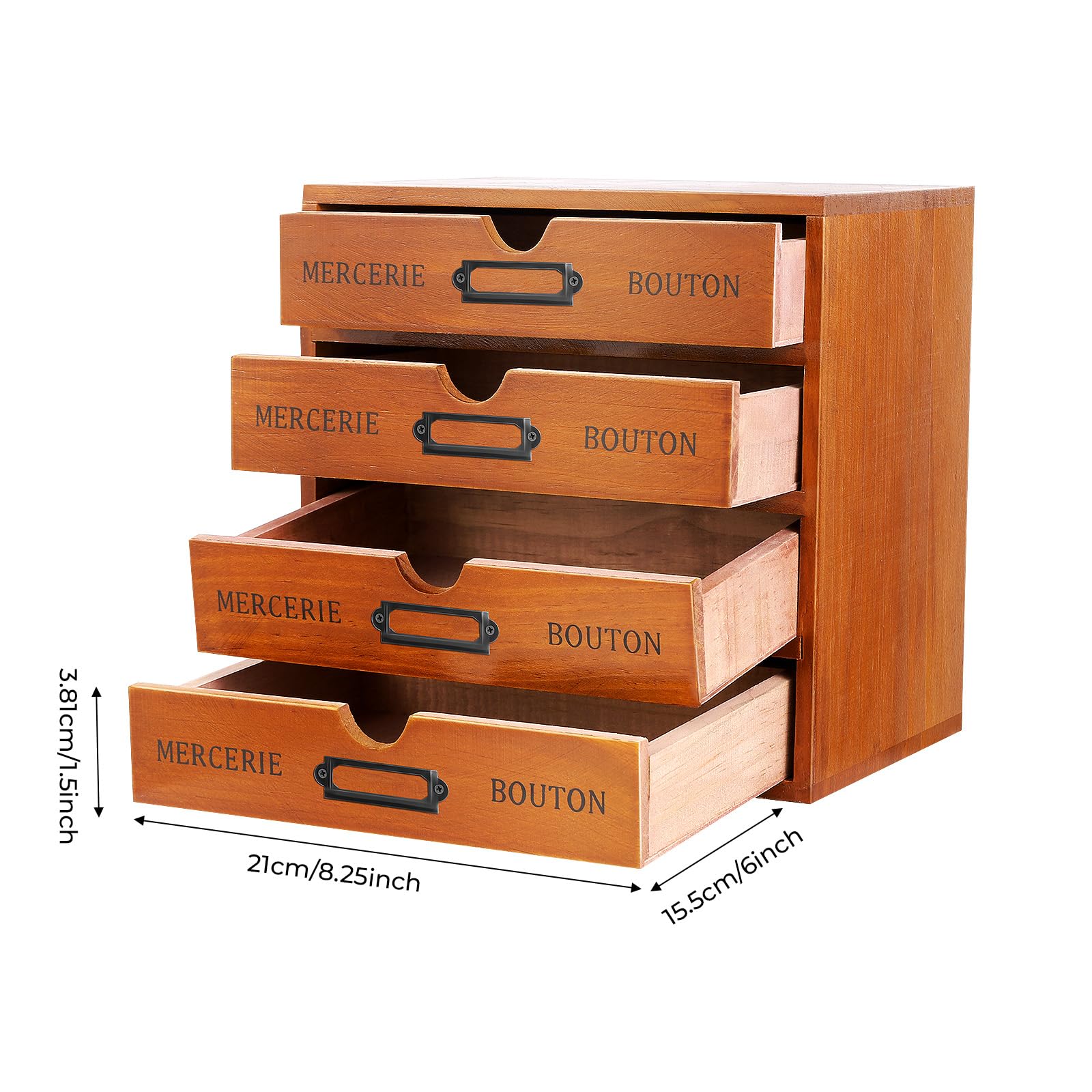 Schubladenorganizer Holz stapelbare Aufbewahrungsbox Schubladenbox