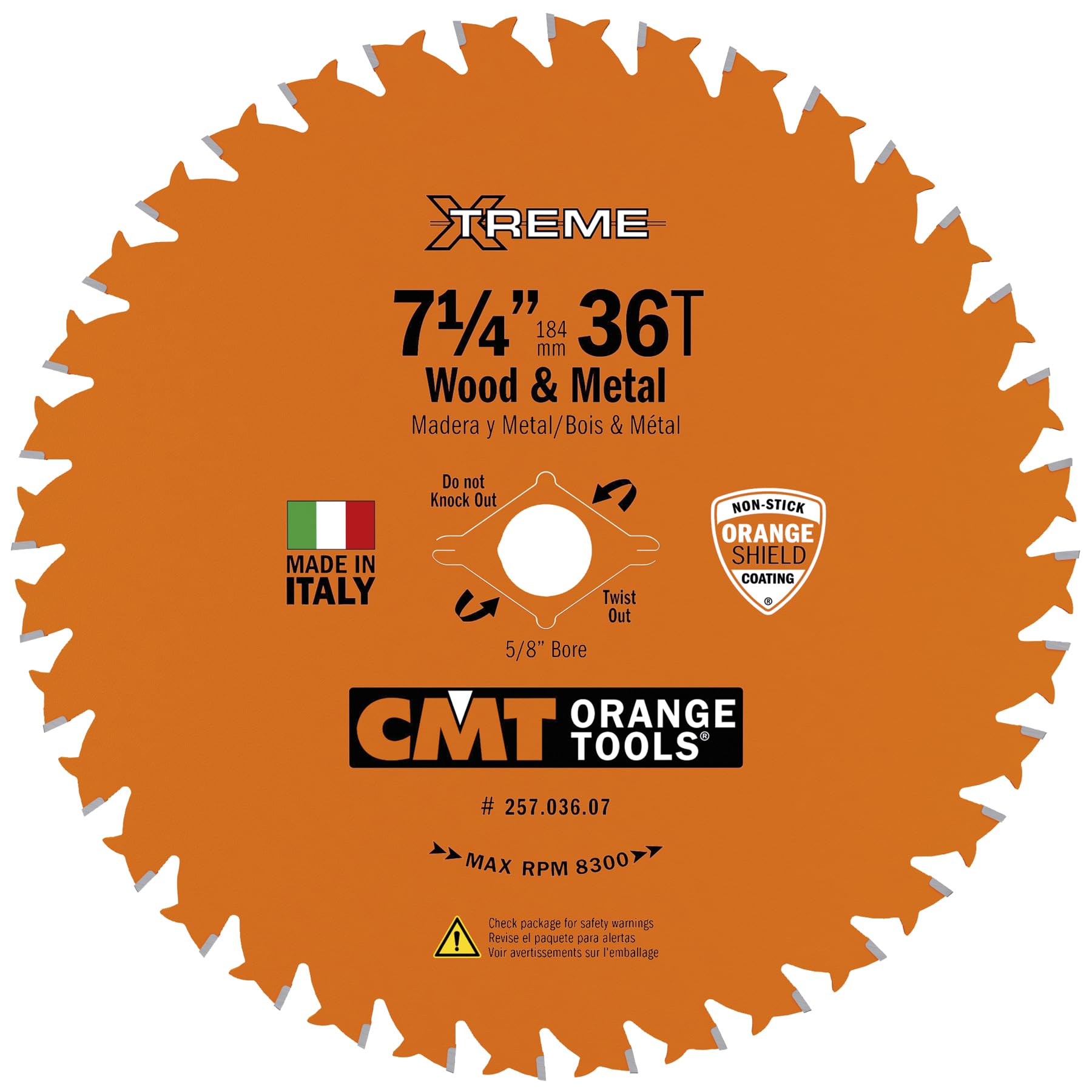 CMT ORANGE TOOLS 257.036.07 WOOD & METAL ITK 7-1/4 - T36 - Amazon.com