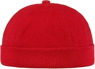 Lipodo Cotton Docker Cap Women/Men red One Size