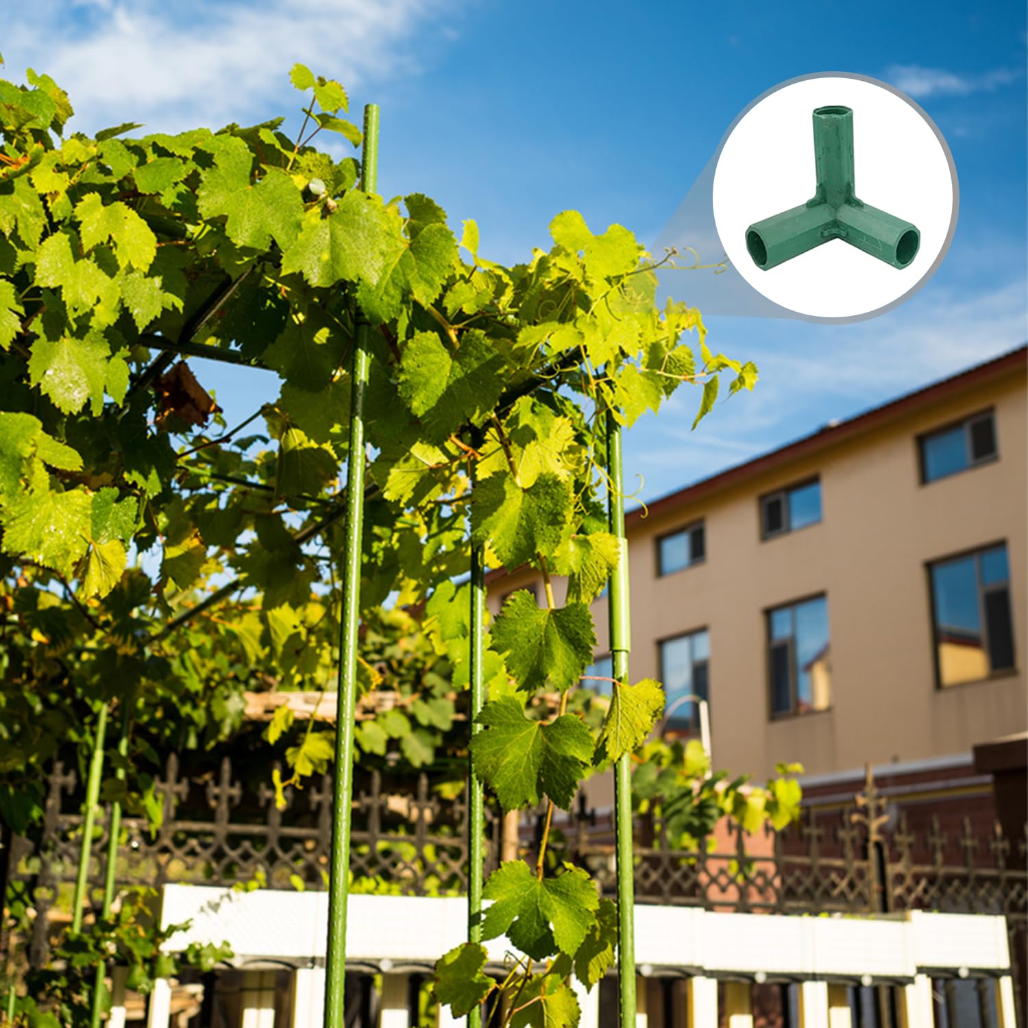 20 connettori per serra, 10 clip per laminazione, accessori per serre, accessori per staffe da giardino