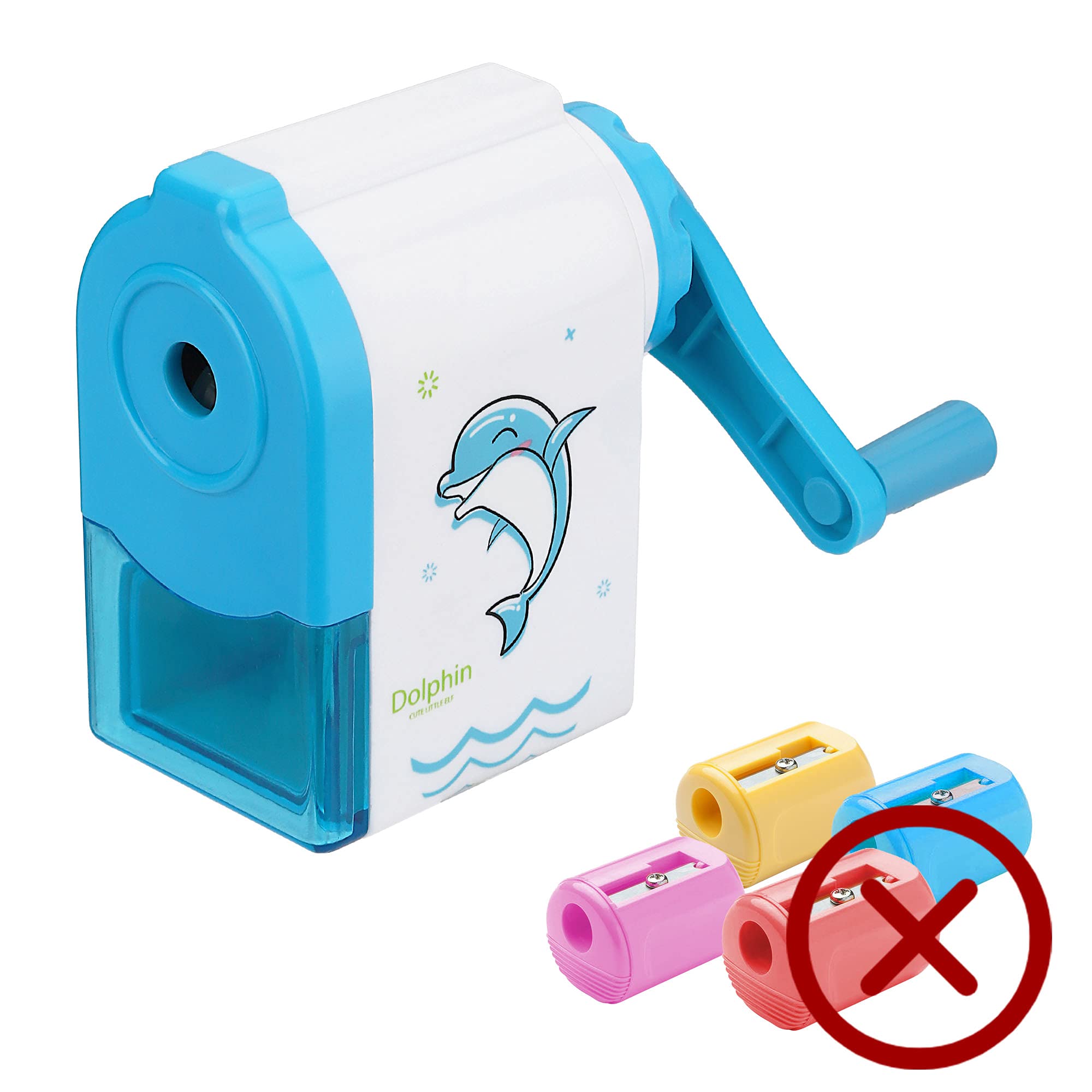 Hand Shake Pencil Sharpener HandOperated Adjustable Child Handheld