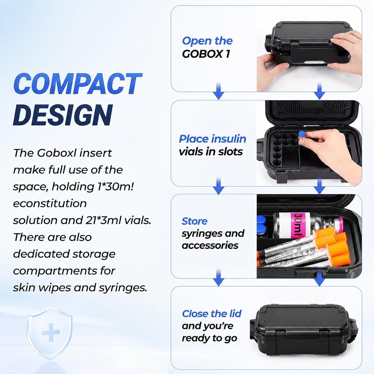 Vial Storage Case Compatible with Gobox1 for 3ml and 30ml image 4
