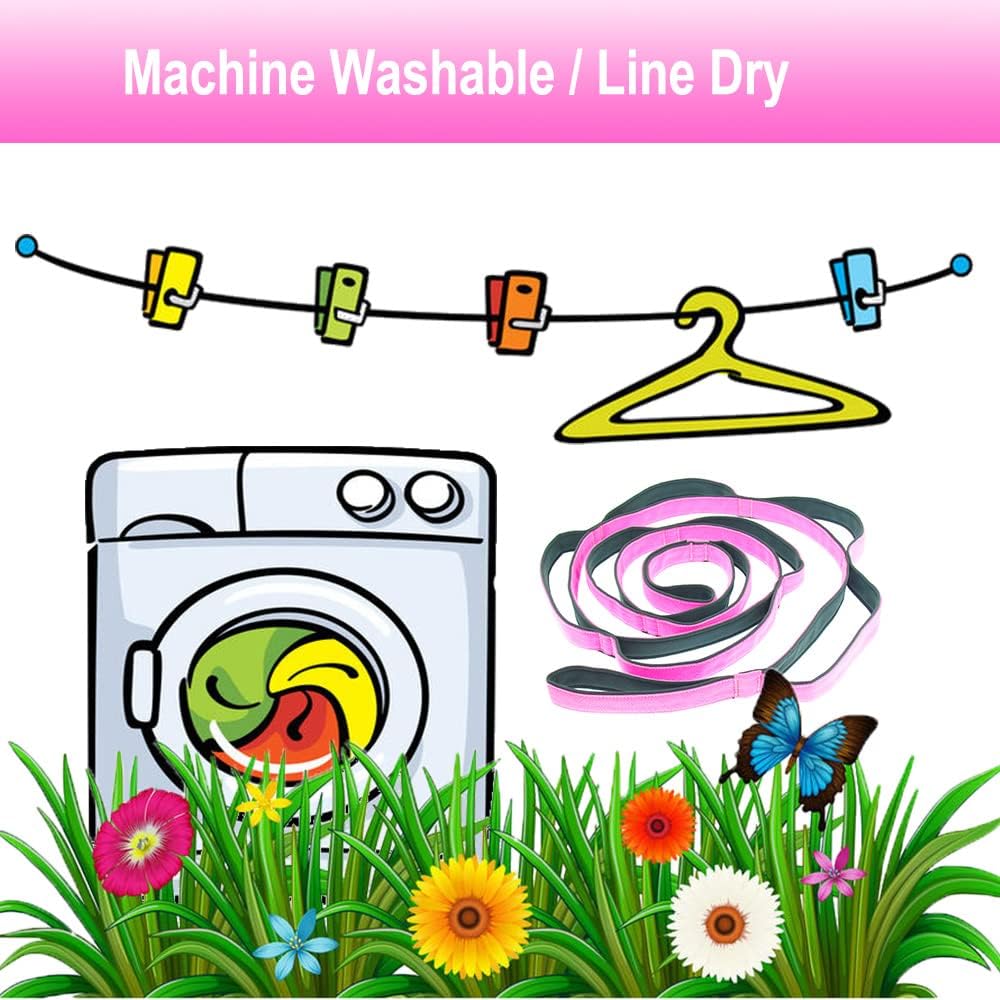 Tory Busa Stretch Straps - 10 Padded Loops, Physical Therapy Bands, PT Rope, Exercise Straps for Leg, Shoulder, Knee, Foot, Yoga, Workout, Muscle Recovery Pink 1.2“ X6 FT : Sports & Outdoors