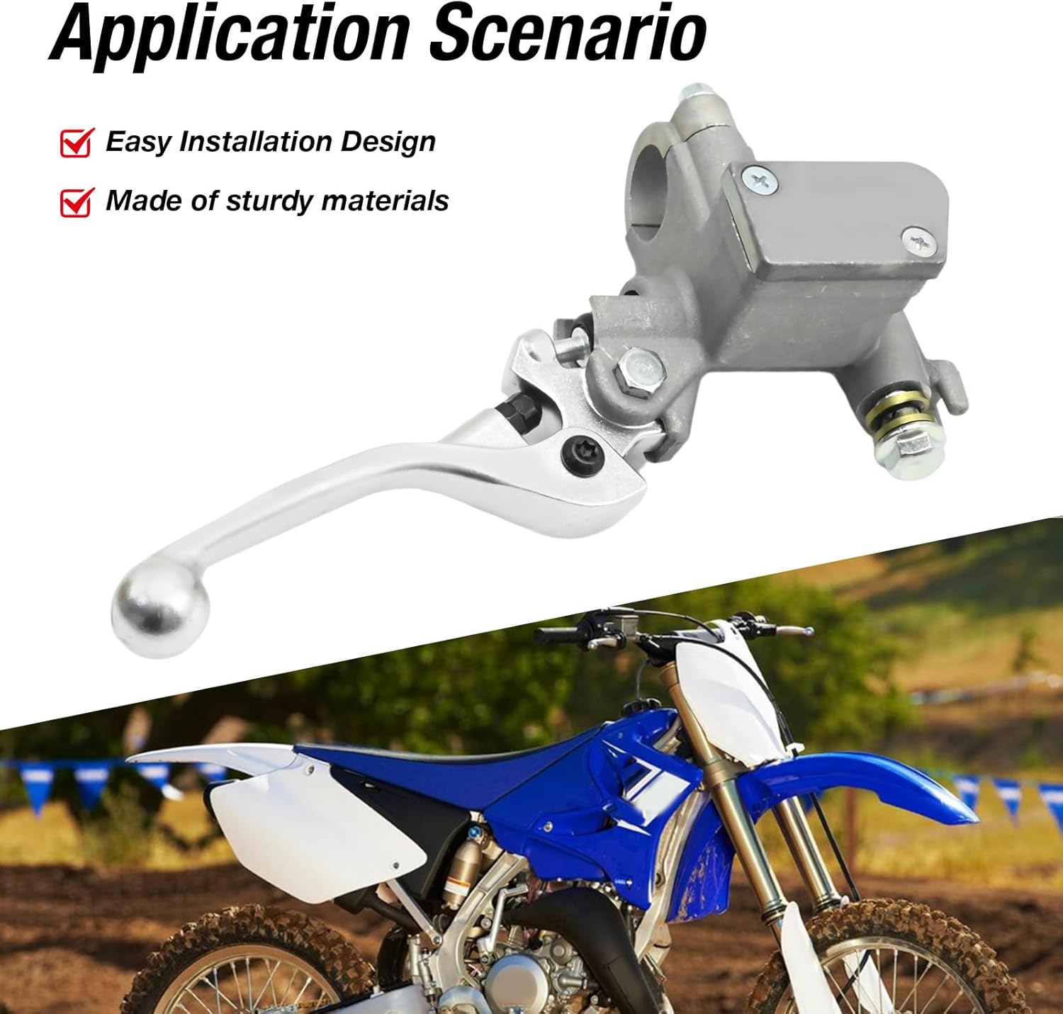 5XC-W2587-00-00 Front Brake Master Cylinder, Replacement for Yamaha YZ125 YZ125X YZ250 YZ250F YZ250FX YZ250X YZ450 YZ450F YZ450FX WR250F WR450F