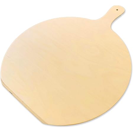 Pala per pizza in Legno di Betulla 35x44 cm Tagliere Rotondo con manico  Paletta da cucina : Amazon.it: Casa e cucina
