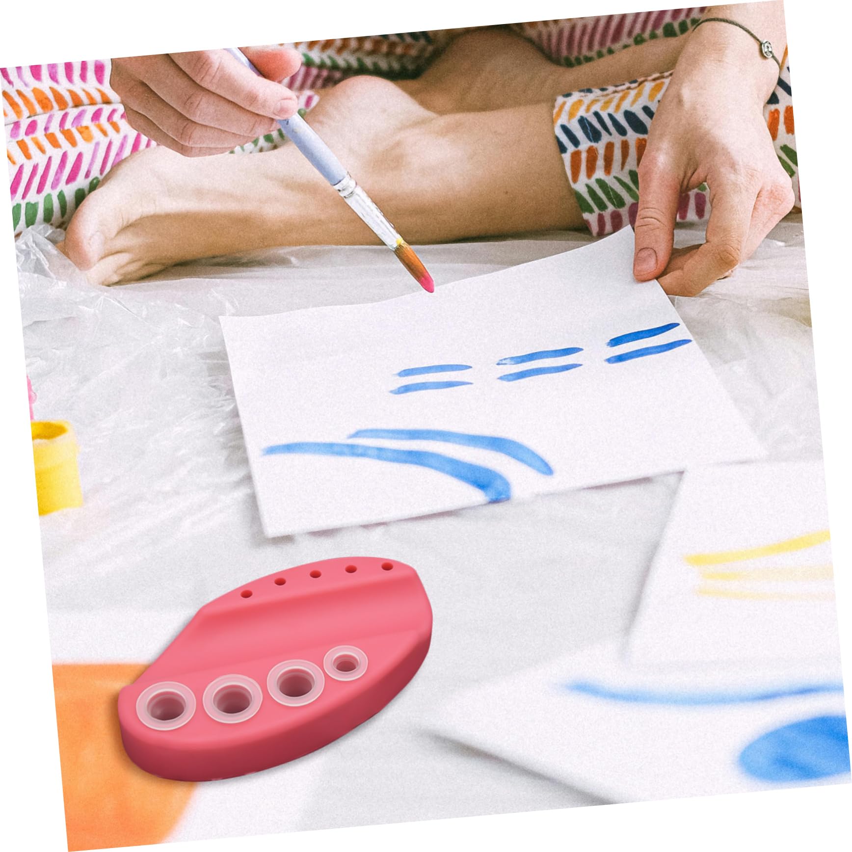 FRCOLOR 800pièces Cupules Silicone u Pour Encre Pour Tatouage Et Maquillage Permanent Utilisation Recyclable