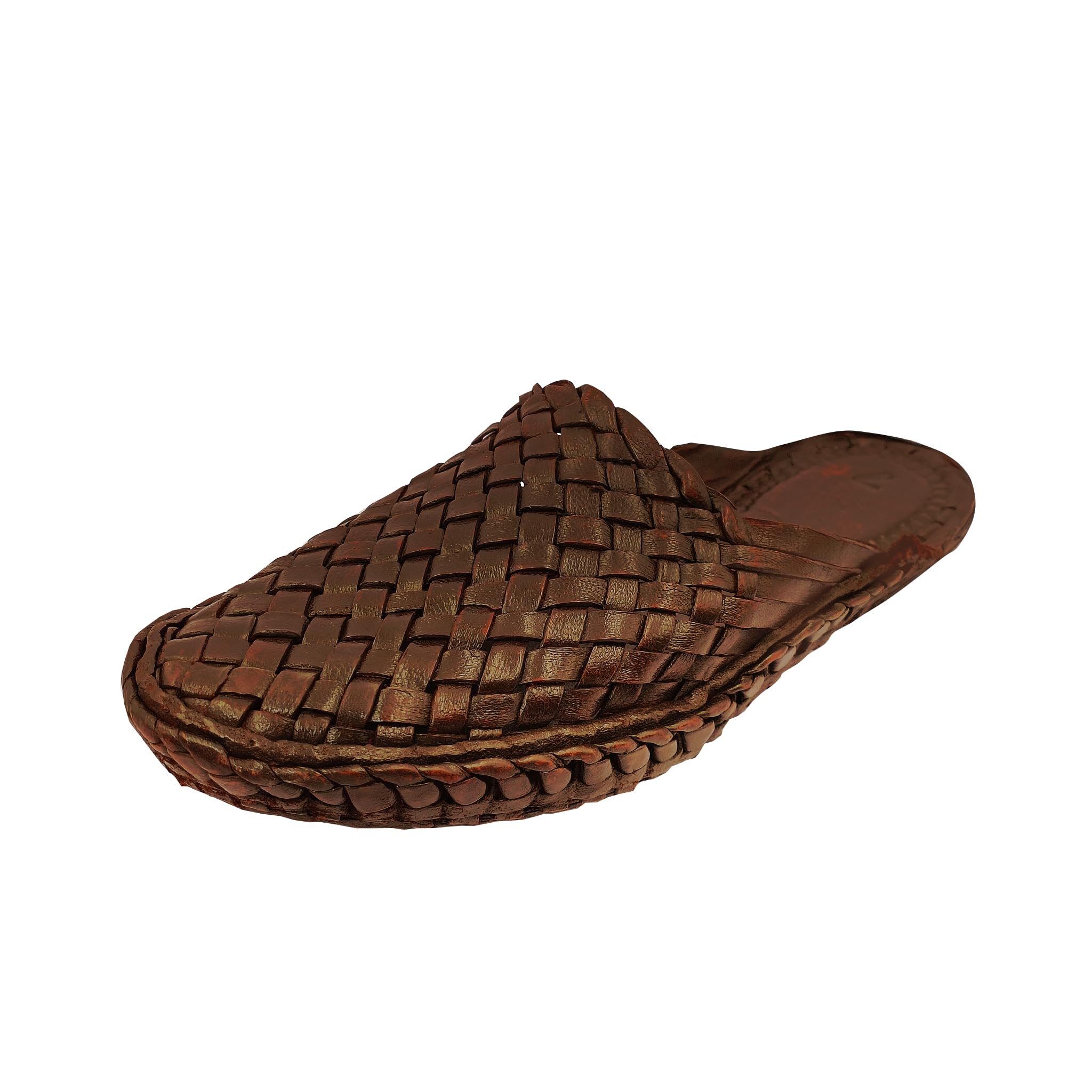 The Select U's Original Premium Leather Classic Brown Jali Bantu Kolhapuri Chappal for Men-picture-34