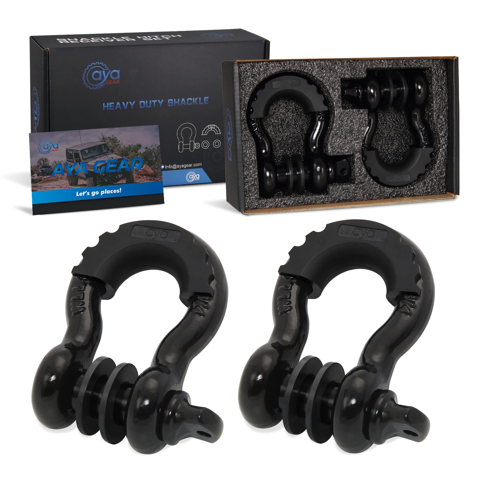 Shackles 3/4 Inch D Ring Shackle (2 Pack) 45,000Lb Break Strength With 7/8 Inch - View #10
