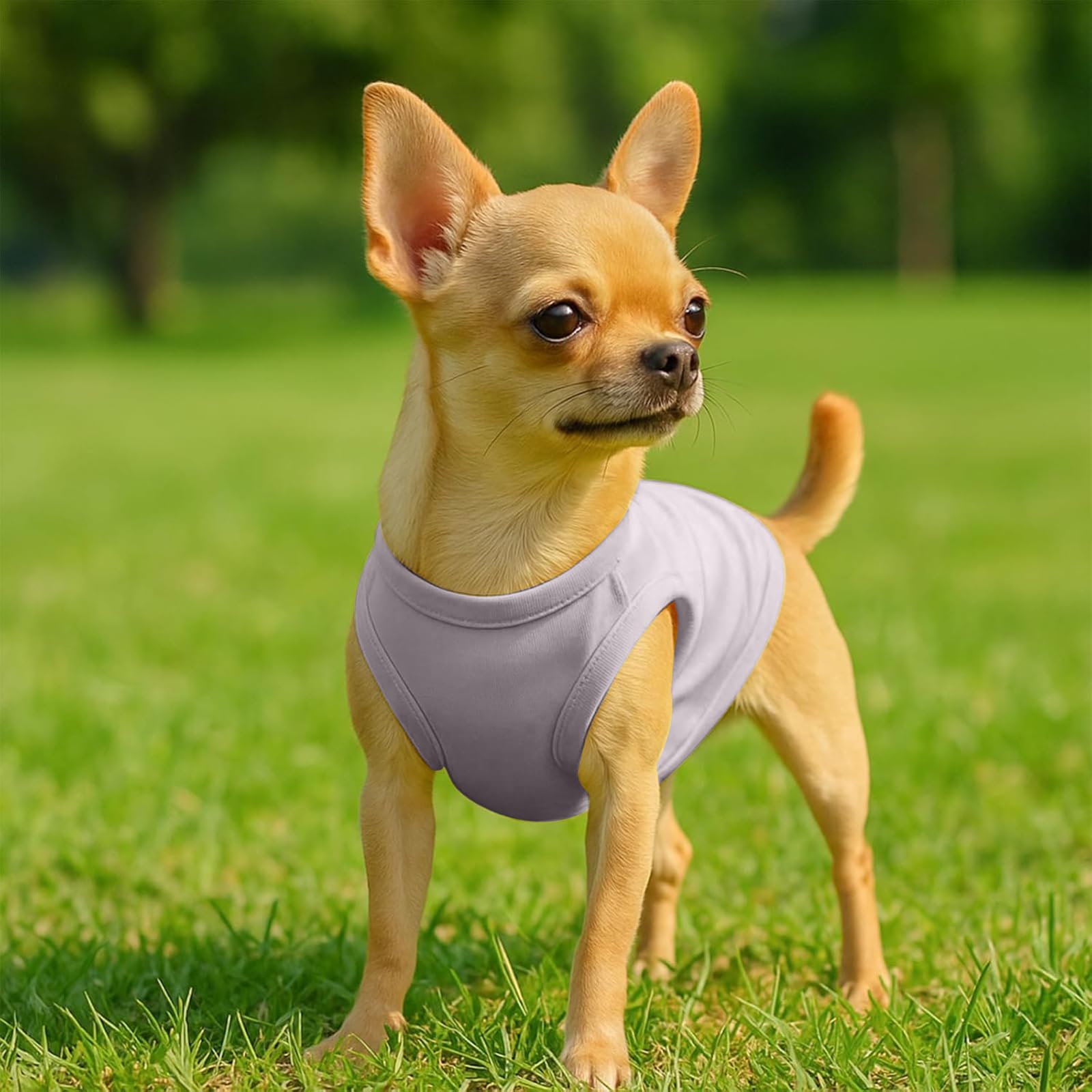 2 pièces T-Shirts D'été pour Chiens, Débardeurs Sans Manches pour Chiens de Petite et Moyenne Taille et Chats (Noir, Gris, Taille M)