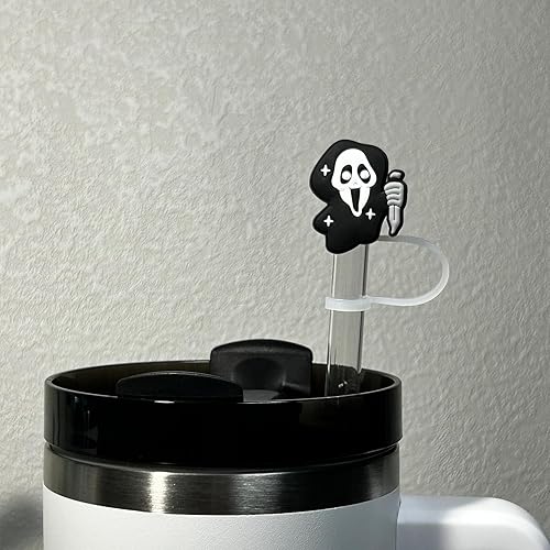 Miniatura 4 de 9 tapas de popote para vasos Stanley de 30 y 40 onzas, 0.4 pulgadas de ancho, bonitas puntas de silicona para cubrir popotes de silicona compatibles