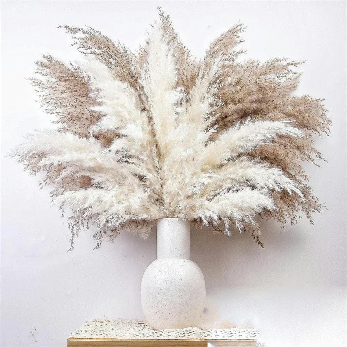 Ramo de Flores secas Naturales para decoración, arreglo Floral para Boda, caña esponjosa, decoración navideña Estilo Bohemio para el hogar