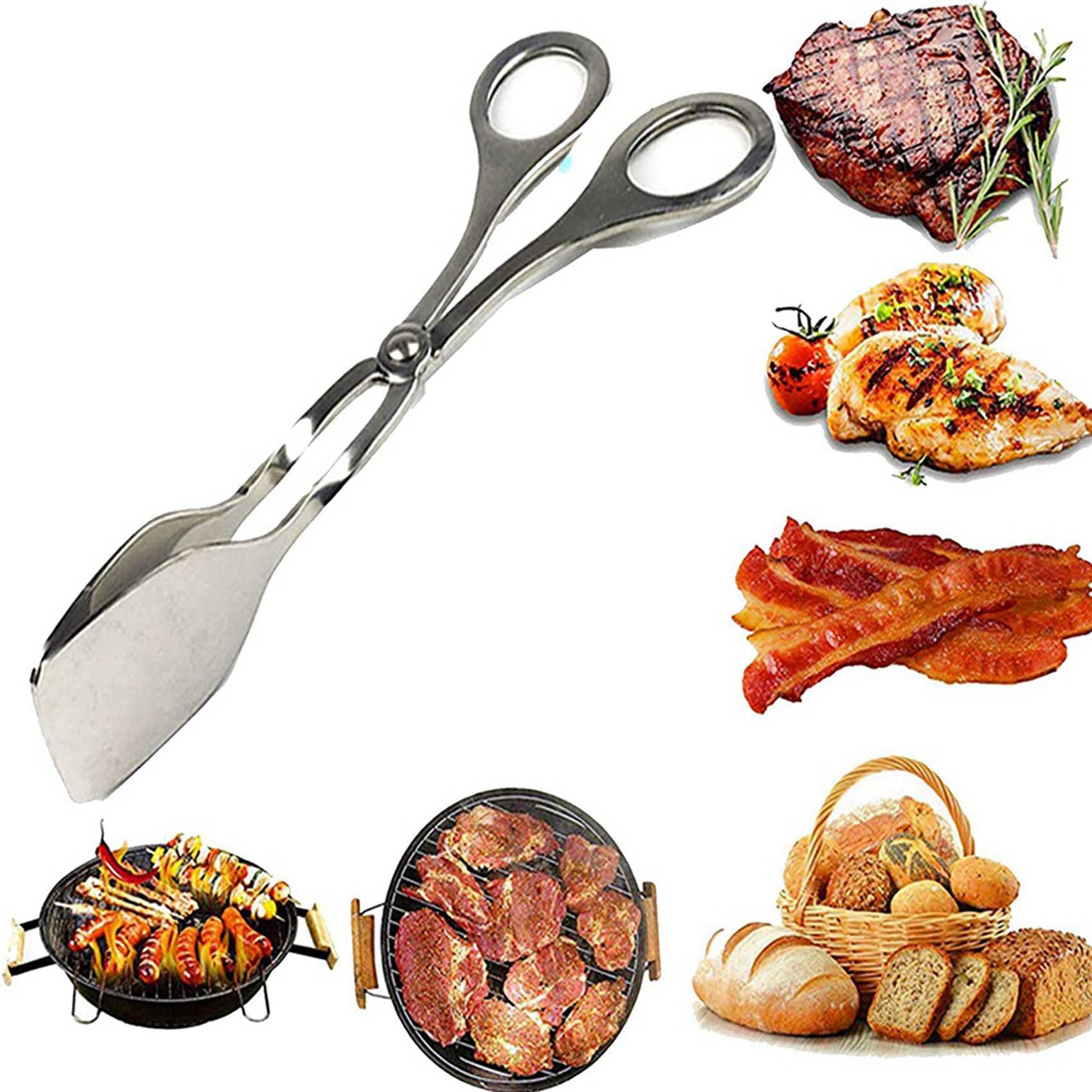 10 PièCes Pinces de Cuisine Pinces à Griller Pinces à Pâtisserie Pinces à Servir Pinces Polyvalentes Les Pinces de Cuisson en Forme de Ciseaux