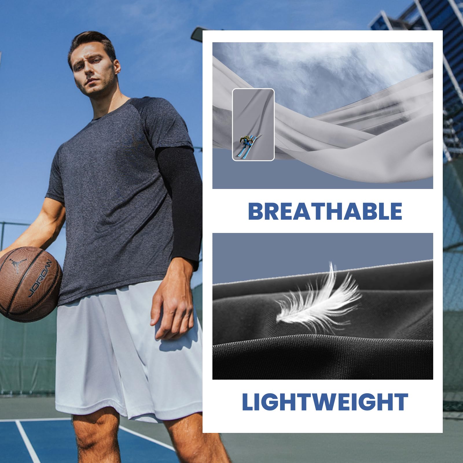 LalaHooK 5 Pack Gym Mens Shorts - Quick Dry Basketball Workout Athletic Shorts with Pockets for Running Casual Activewear