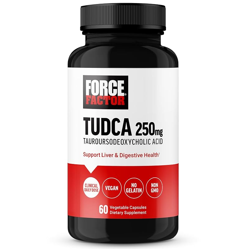 Force Factor Suplemento de TUDCA 250 mg 60 cápsulas