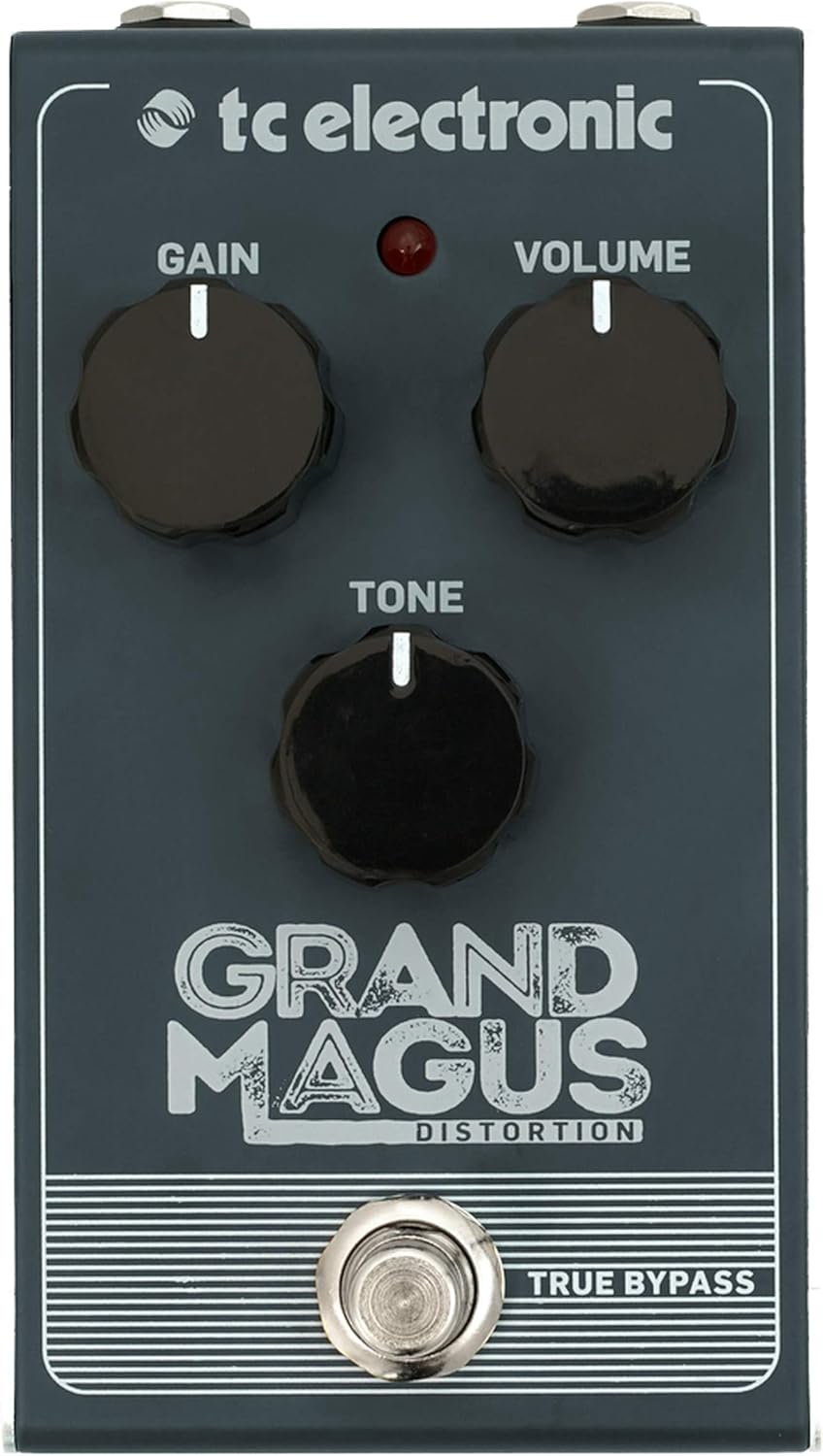 TC Electronic GRANDMAGUSDISTORTION Organic Tube-like Distortion with Tight Bottom End and Natural Sag, MultiColored