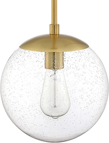 Miniatura 12 de Design House Gracelyn 588509-SG - Lámpara colgante regulable, cristal semillado, oro satinado, 9.06 x 9.06 pulgadas x 48.23 pulgadas