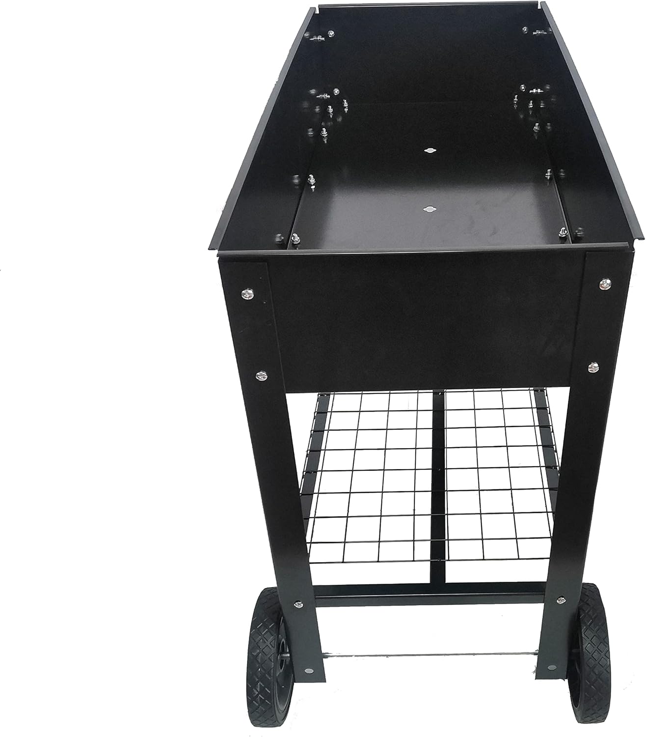 Elevated Metal Garden Bed with Wheels for Easy Mobility – Tall Raised Planter Box for Vegetables, Herbs, Flowers and DIY Gardening