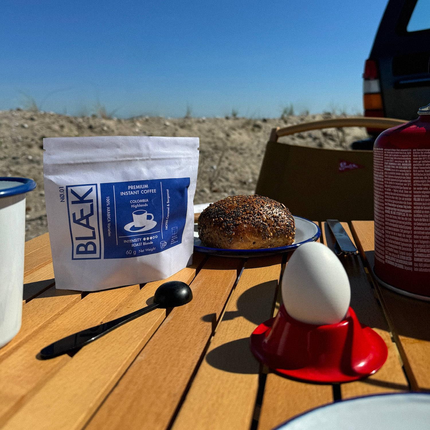 BLÆK Specialty Instant Kaffee Nø.1 Blonde Roast | Blaek Premium Coffee 6er Set 60g Bag Kolumbien To Go löslich säurearm & mild Arabica Hochland Kaffeebohnen | Hotel Camping Reise Büro Outdoor