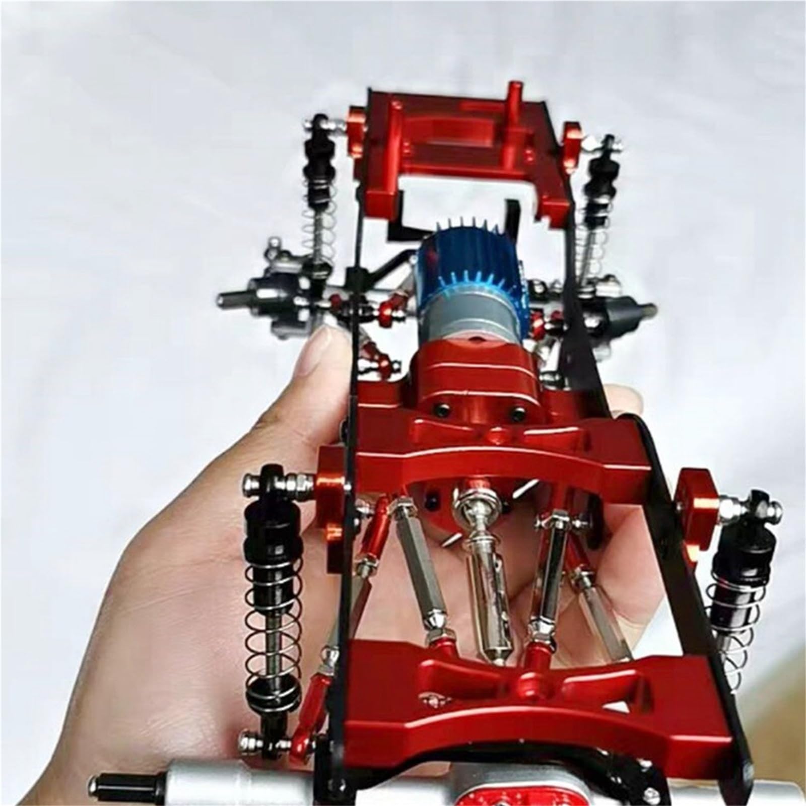 RC Upgrade Accessories for WPL for C14 for C24 for C24-1 for 1/16 RC Car Upgrade Metal Stee Link Rod Pull Rod Mounts Shock Absorbers Set