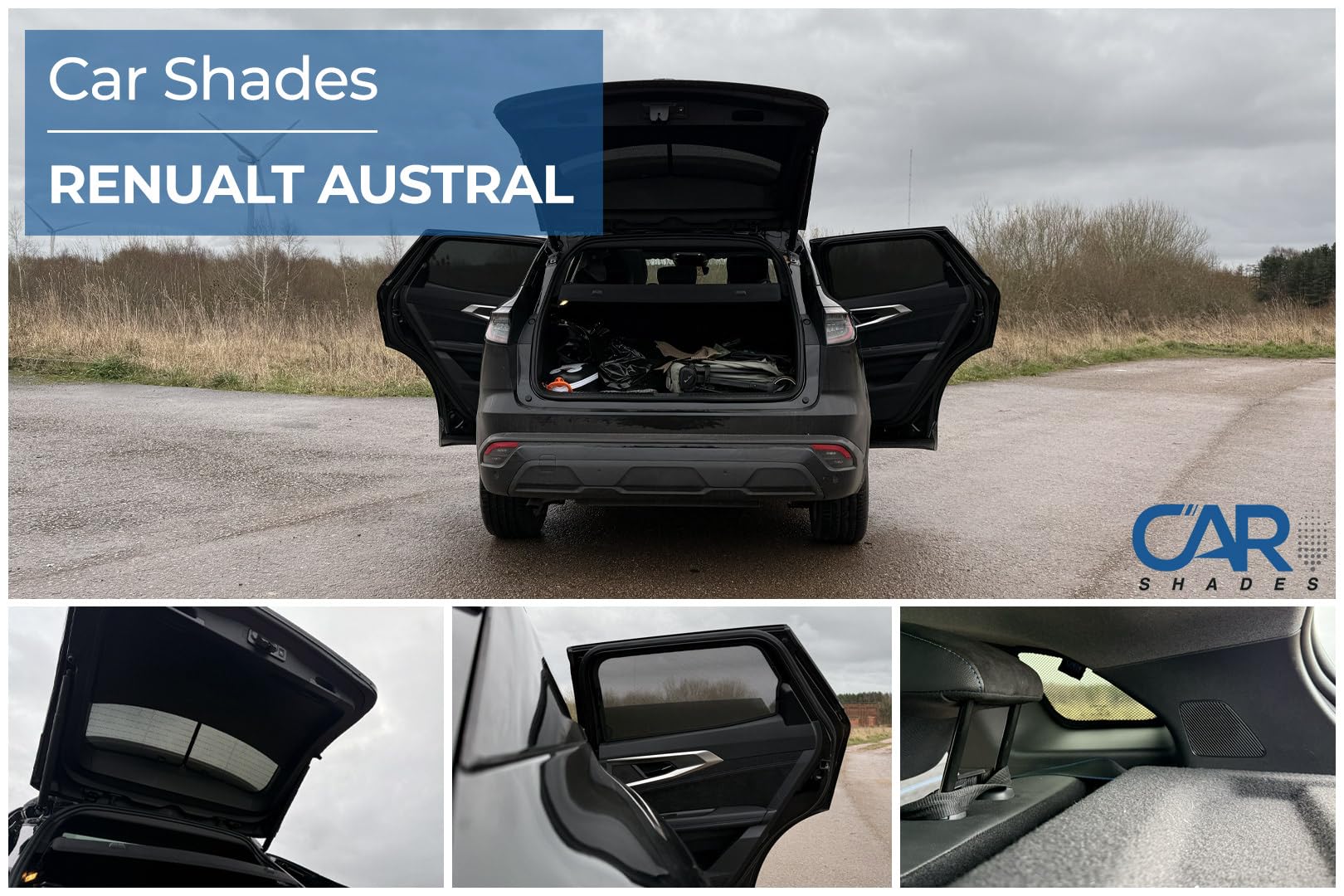 Car Shades Jeu de Pare-Soleil sur Mesure pour Voiture