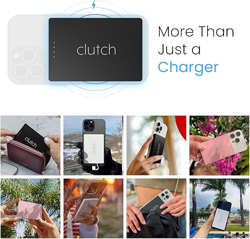 Miniatura 7 de Clutch - Cargador portátil Pro USB-C - Compatible con dispositivos iPhone 15, 16, 17 y Android - Batería magnética de banco de energía - Aprobado