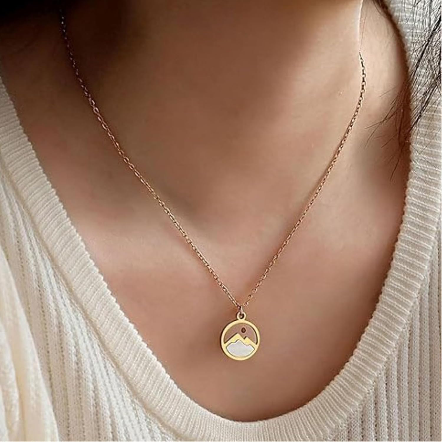 Mustard Seed Necklace for Women Silver Faith of A Mustard Seed Gifts Move Mountains Christian Mustard Seed Religious Inspirational Jewelry Gifts for Women - Image 3