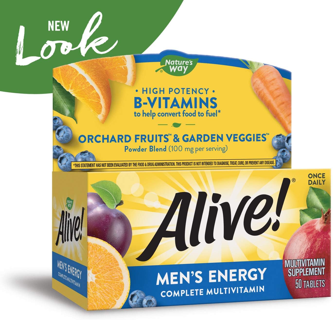 Nature’s Way Alive! Men’s Energy Complete Multivitamin, High Potency B-Vitamins