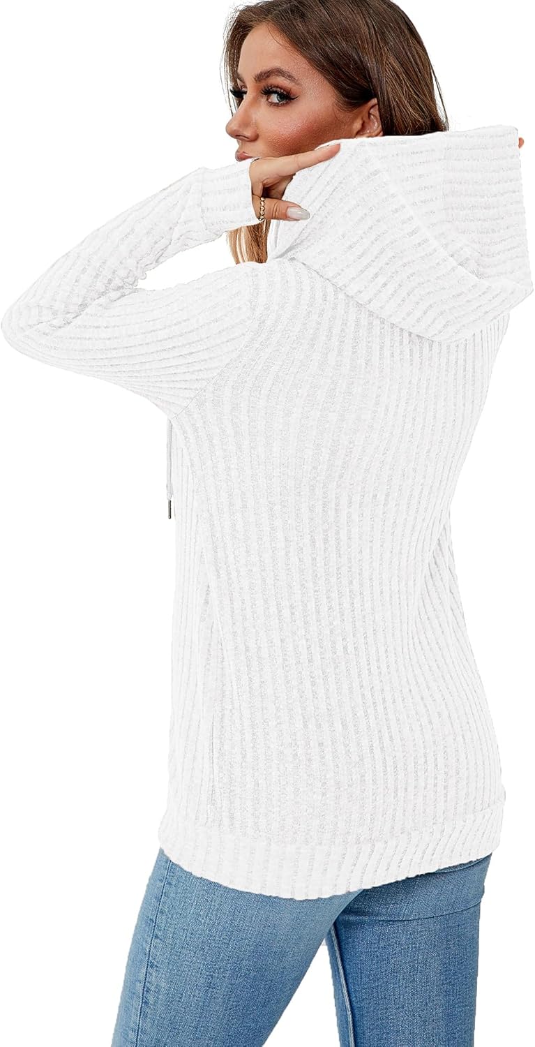 Women's Long Sleeve Fleece Zip-Up Hooded Jacket for 2025 Autumn/Winter Fashion Lightweight Sportswear - Image 4