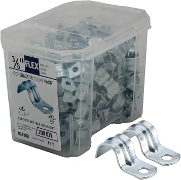 Halex 3/8 in. Flexible Metal Conduit Strap, One Hole, 200-Pack