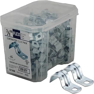 Halex 3/8 in. Flexible Metal Conduit Strap, One Hole, 200-Pack