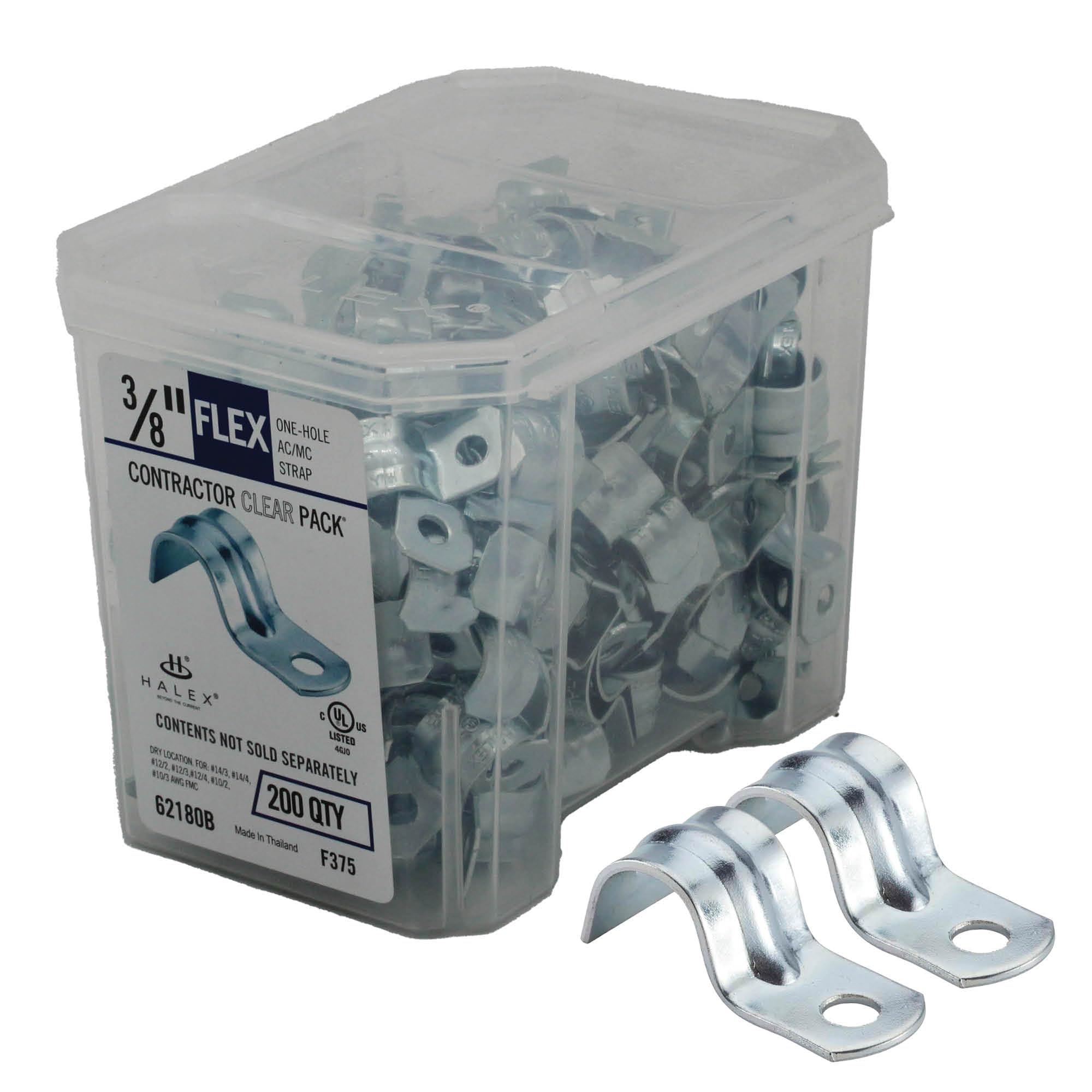 Halex Conduit Strap - 200 Pack, 3/8 Inch -1