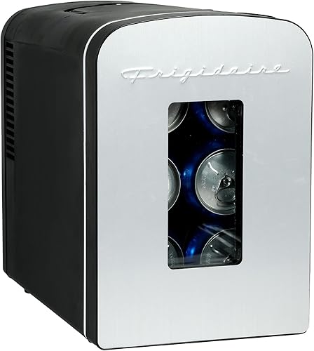 Miniatura 9 de Frigidaire EFMIS188-SS Refrigerador portátil de 10 litros, para 15 latas, de acero inoxidable cepillado, resistente