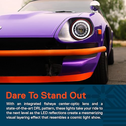 Miniatura 2 de TRUE MODS - Faros delanteros LED redondos de 7 pulgadas H6024 Aprobado por DOT haz sellado alto Compatible con Jeep Wrangler JK JKU TJ LJ Chevy Ford