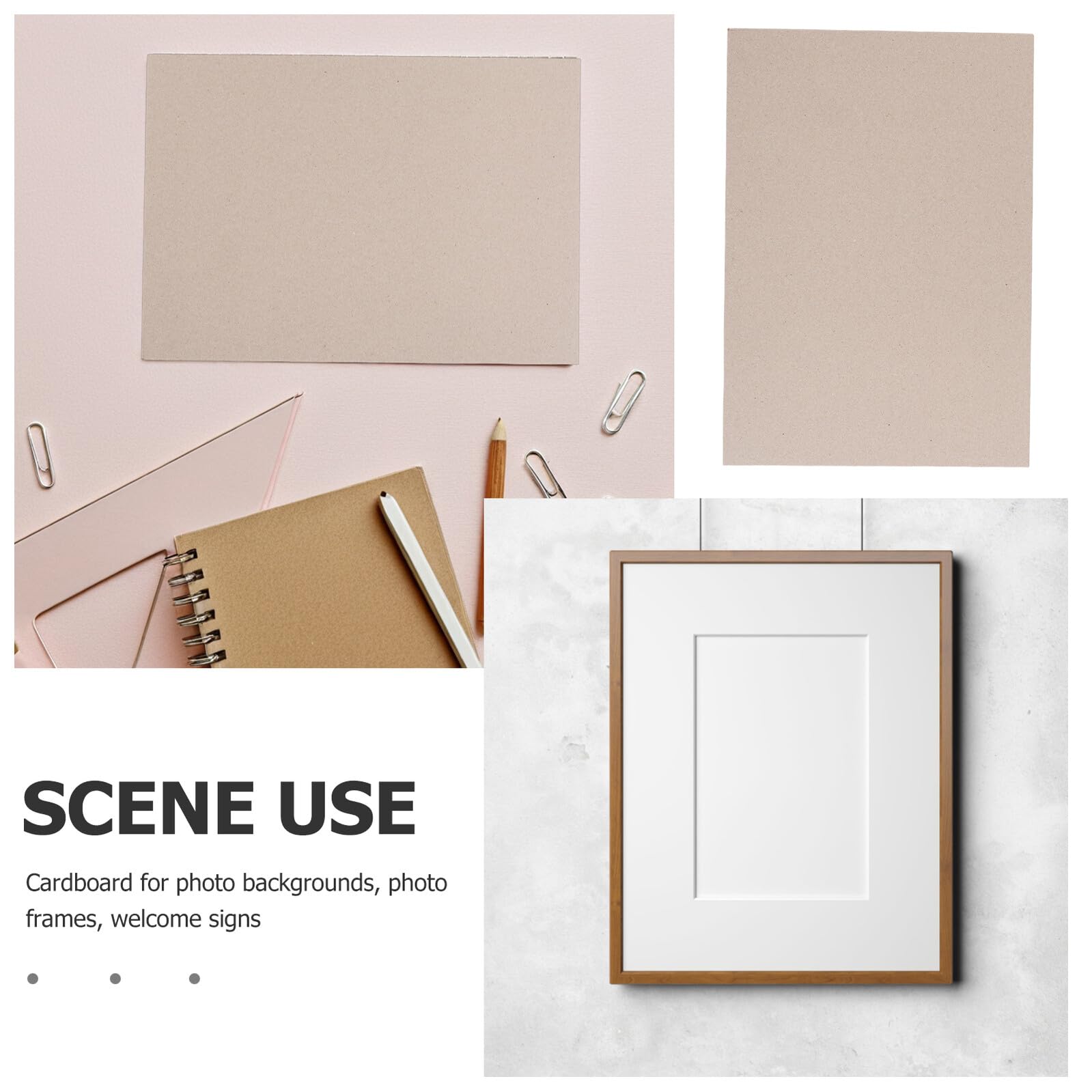 COHEALI Lot de 20 Feuilles de Papier Cartonné Rigide A4 2,5 Mm pour Scrapbooking et Fabrication D'albums, Papier Épais Vintage, Polyvalent et Robuste pour Loisirs Créatifs