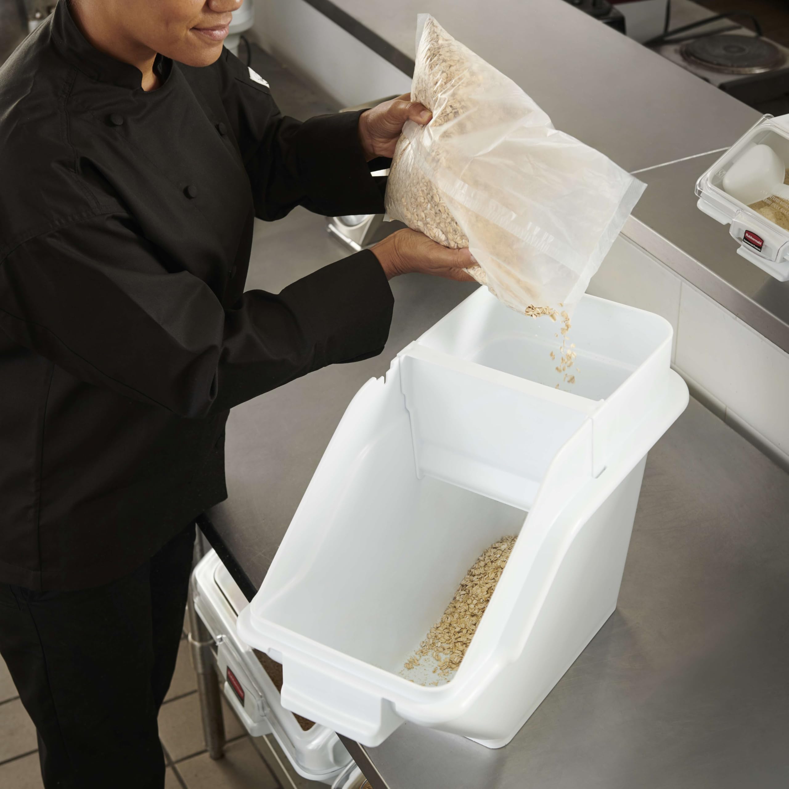 Rubbermaid Commercial Products 24L ProSave Safety Storage Bin - Midi White