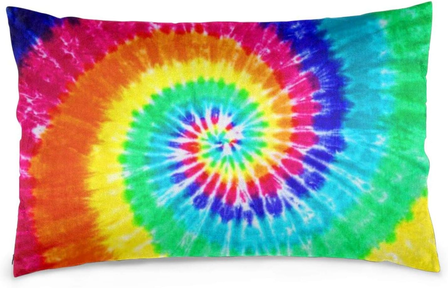 AERICKON Colorful Tie Dye Pillowcase for Hair and Skin - Queen Size (20 x 30 inches) Bed Pillow Cover - Brushed Microfiber, Wrinkle, Fade & Stain Resistant - Hidden Zipper Closure Pillow Case