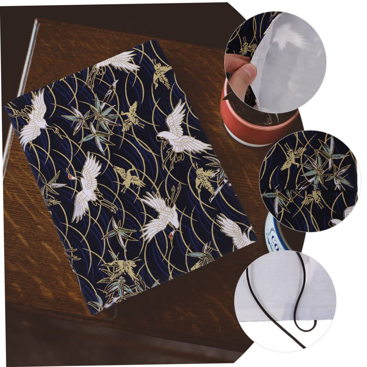 4 Fundas De Tela Para Libros Con Diseño Floral Dorado, Protector De Libros, Tapa Dura, Funda De Tela, Accesorios Para Amantes De La Lectura, Funda De Piel.