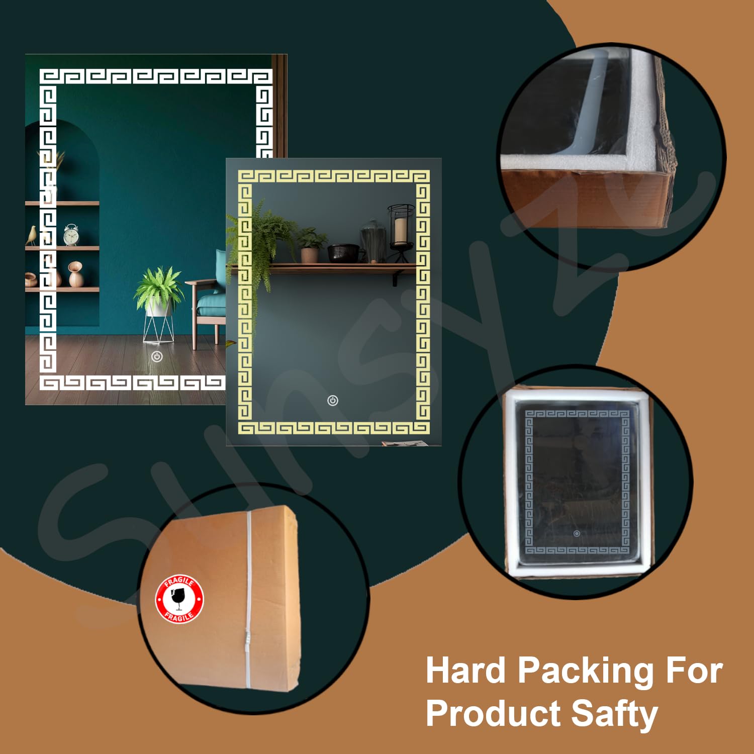 LED Mirror Safe Packaging