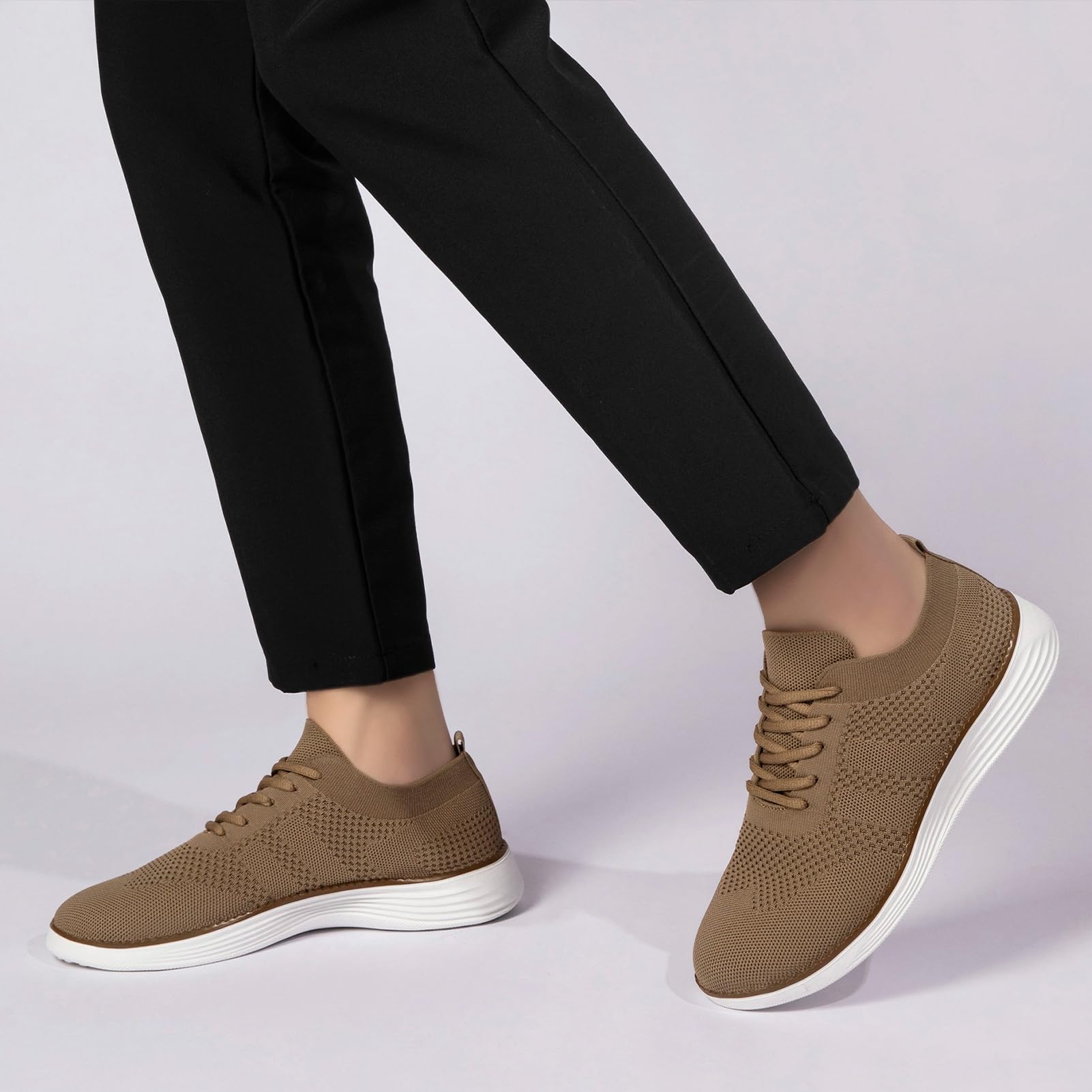 Herren Sneaker Turnschuhe Khaki Sportschuhe Laufschuhe Business Sneaker Atmungsaktiv Oxfords Hochzeitschuhe Bootsschuhe Trachtenschuhe Leichte Anzugschuhe Schuhe Freizeit Schuhe Khaki 42