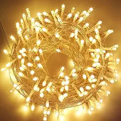 Cordão Pisca LED Branco Quente 10 Metros – 110V - Decoração Natal - 8 funções - Varanda, Jardim, Casamento, Luz Decorativa Econômica, Premium, Flexível e Durável para Ambientes Internos e Externos